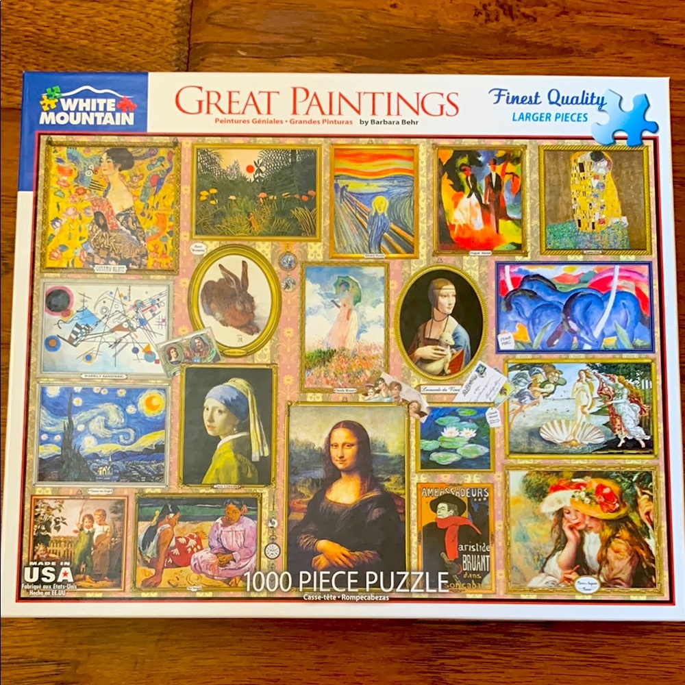 Like New - White Mountain Great Paintings Puzzle🖼️